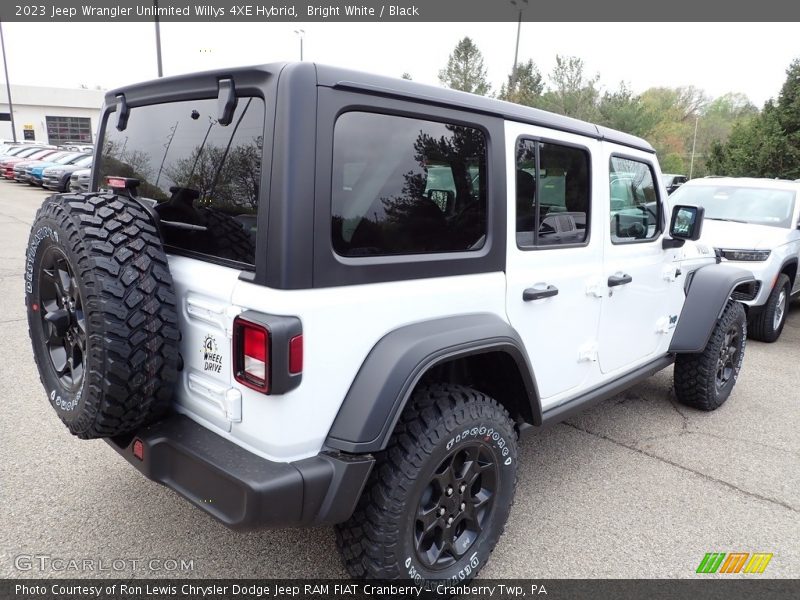 Bright White / Black 2023 Jeep Wrangler Unlimited Willys 4XE Hybrid