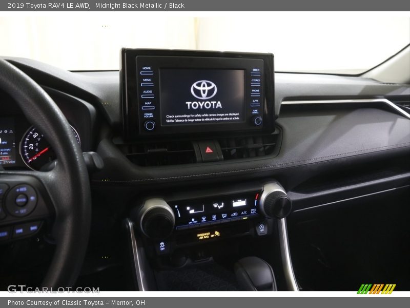 Midnight Black Metallic / Black 2019 Toyota RAV4 LE AWD