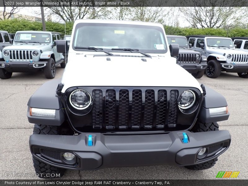Bright White / Black 2023 Jeep Wrangler Unlimited Willys 4XE Hybrid