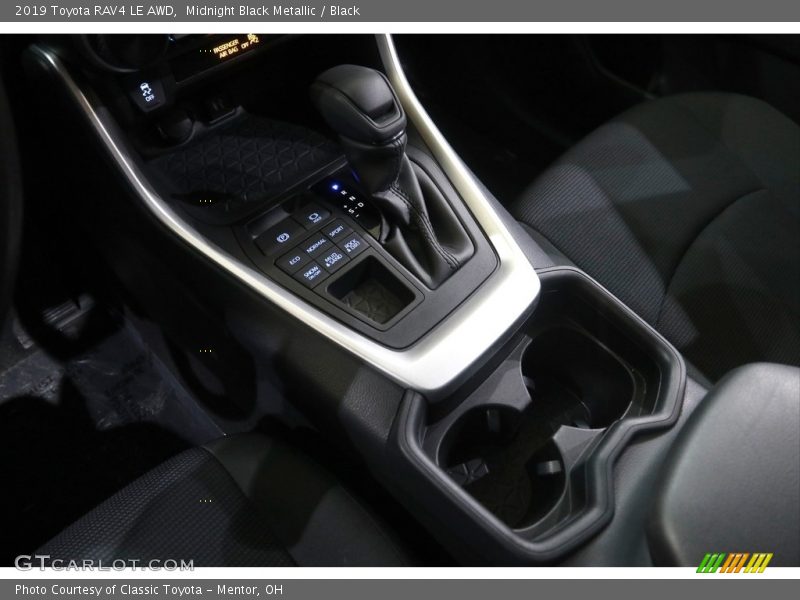 Midnight Black Metallic / Black 2019 Toyota RAV4 LE AWD