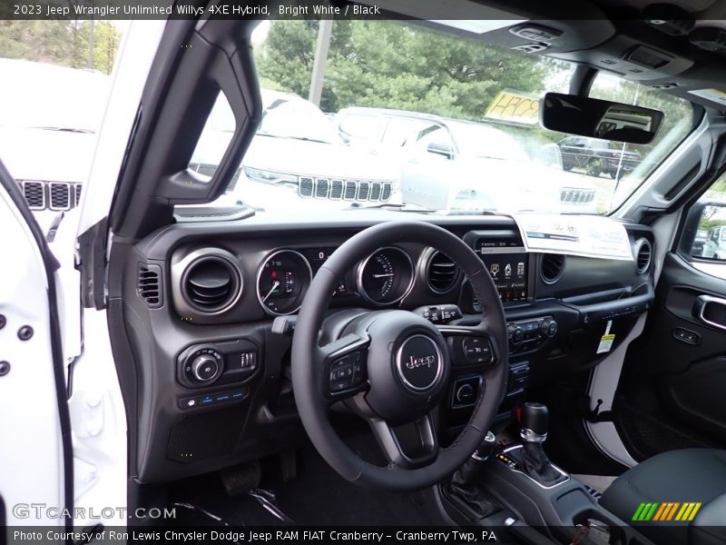 Bright White / Black 2023 Jeep Wrangler Unlimited Willys 4XE Hybrid
