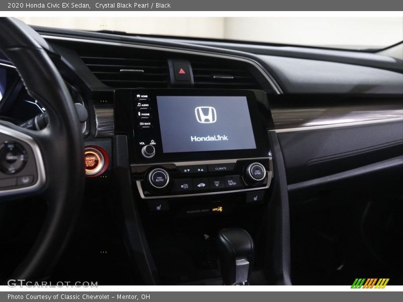 Crystal Black Pearl / Black 2020 Honda Civic EX Sedan