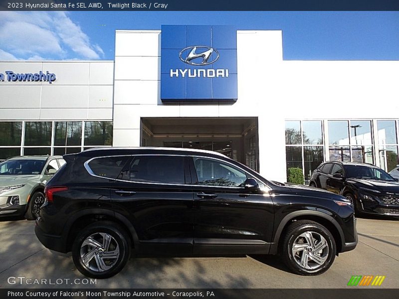 Twilight Black / Gray 2023 Hyundai Santa Fe SEL AWD
