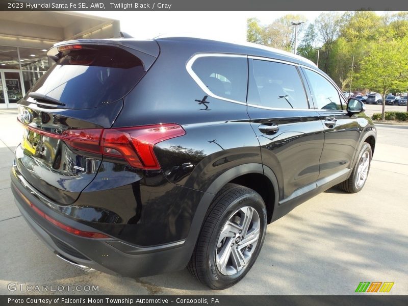 Twilight Black / Gray 2023 Hyundai Santa Fe SEL AWD