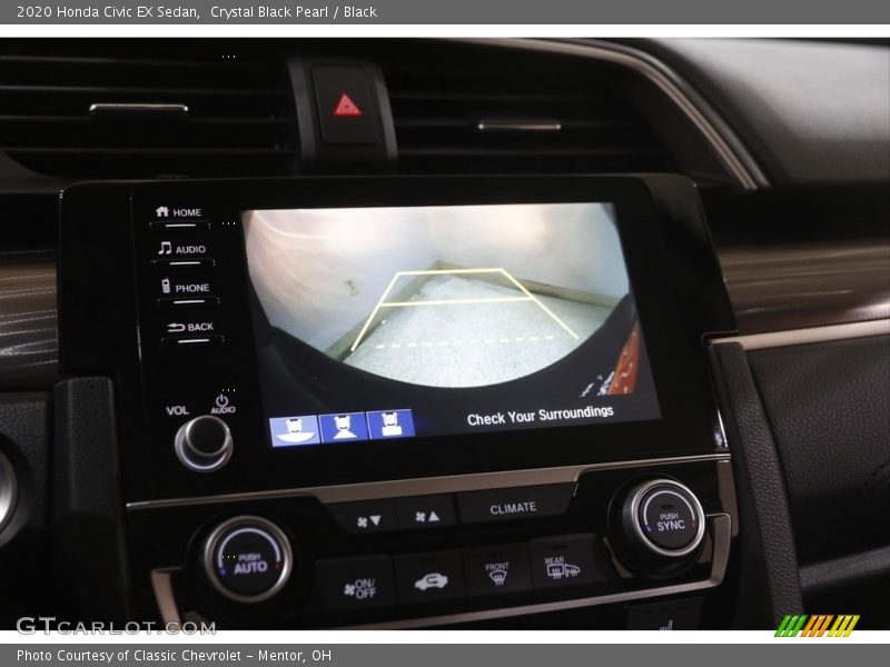 Crystal Black Pearl / Black 2020 Honda Civic EX Sedan