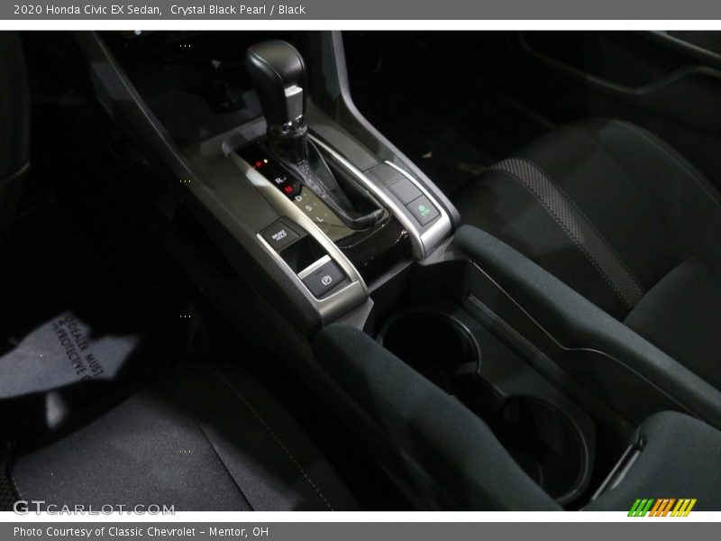Crystal Black Pearl / Black 2020 Honda Civic EX Sedan
