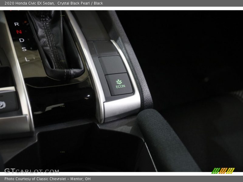 Crystal Black Pearl / Black 2020 Honda Civic EX Sedan