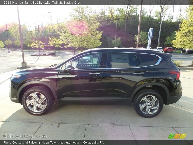 Twilight Black / Gray 2023 Hyundai Santa Fe SEL AWD