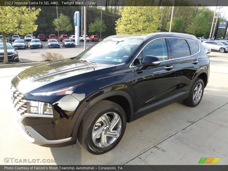Twilight Black / Gray 2023 Hyundai Santa Fe SEL AWD