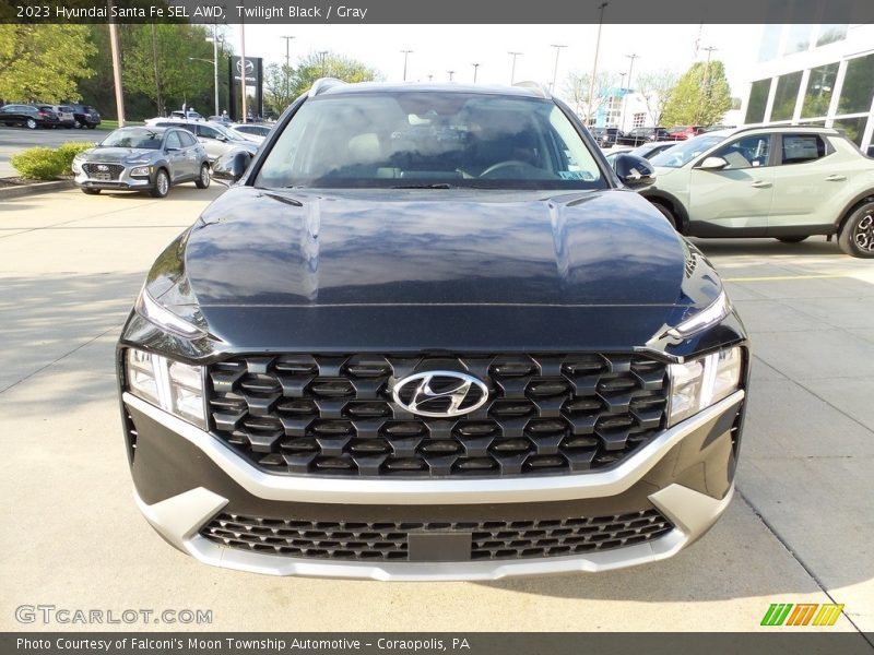Twilight Black / Gray 2023 Hyundai Santa Fe SEL AWD
