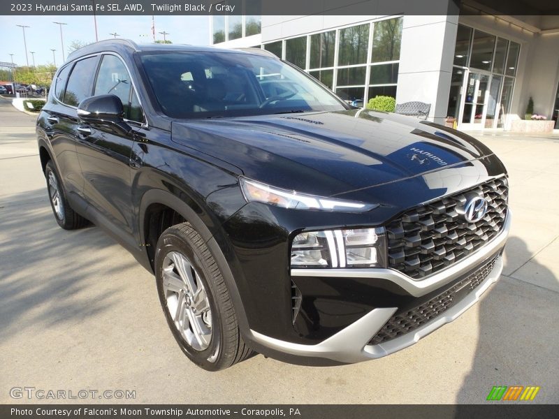 Twilight Black / Gray 2023 Hyundai Santa Fe SEL AWD