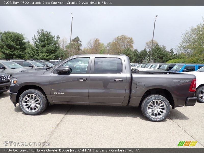Granite Crystal Metallic / Black 2023 Ram 1500 Laramie Crew Cab 4x4