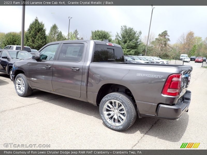 Granite Crystal Metallic / Black 2023 Ram 1500 Laramie Crew Cab 4x4