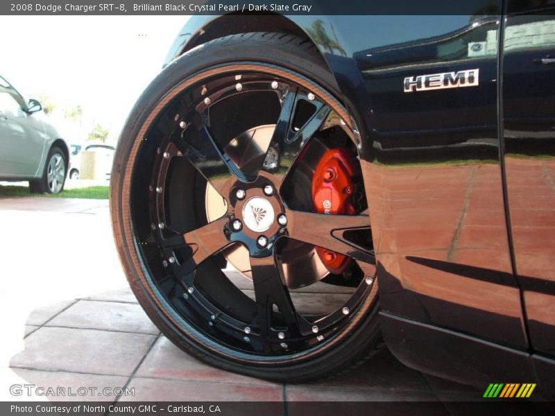 Brilliant Black Crystal Pearl / Dark Slate Gray 2008 Dodge Charger SRT-8