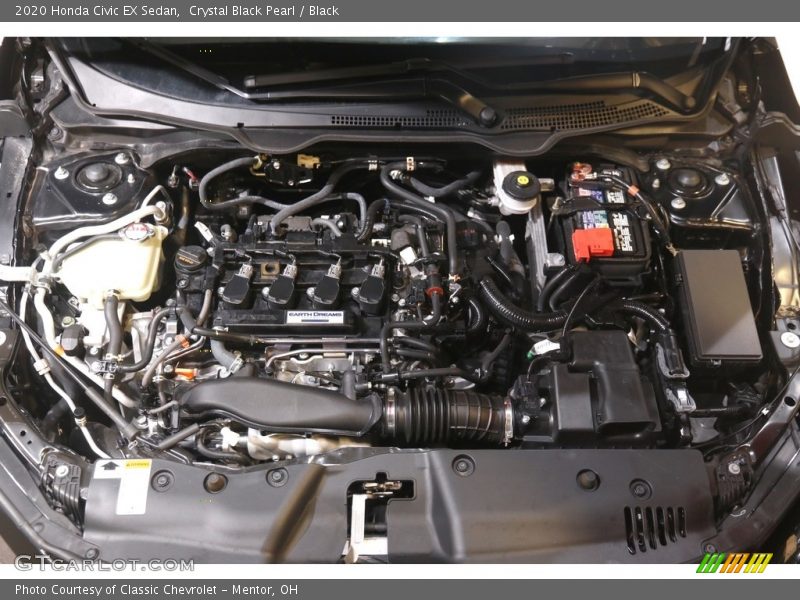 Crystal Black Pearl / Black 2020 Honda Civic EX Sedan