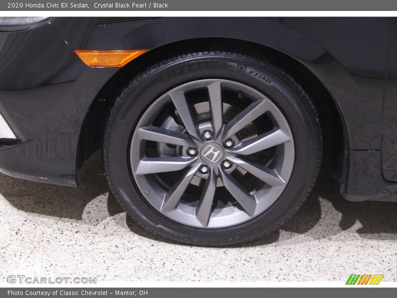 Crystal Black Pearl / Black 2020 Honda Civic EX Sedan