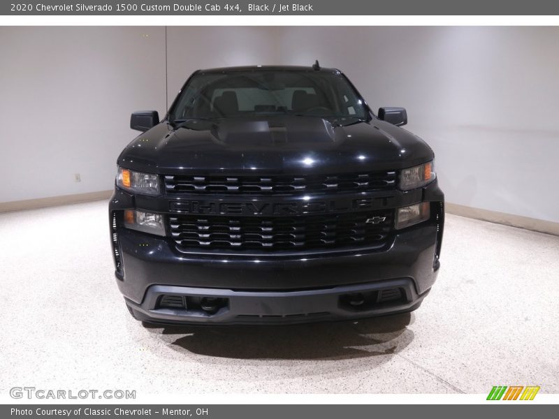 Black / Jet Black 2020 Chevrolet Silverado 1500 Custom Double Cab 4x4