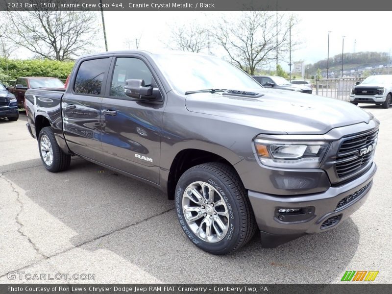 Granite Crystal Metallic / Black 2023 Ram 1500 Laramie Crew Cab 4x4