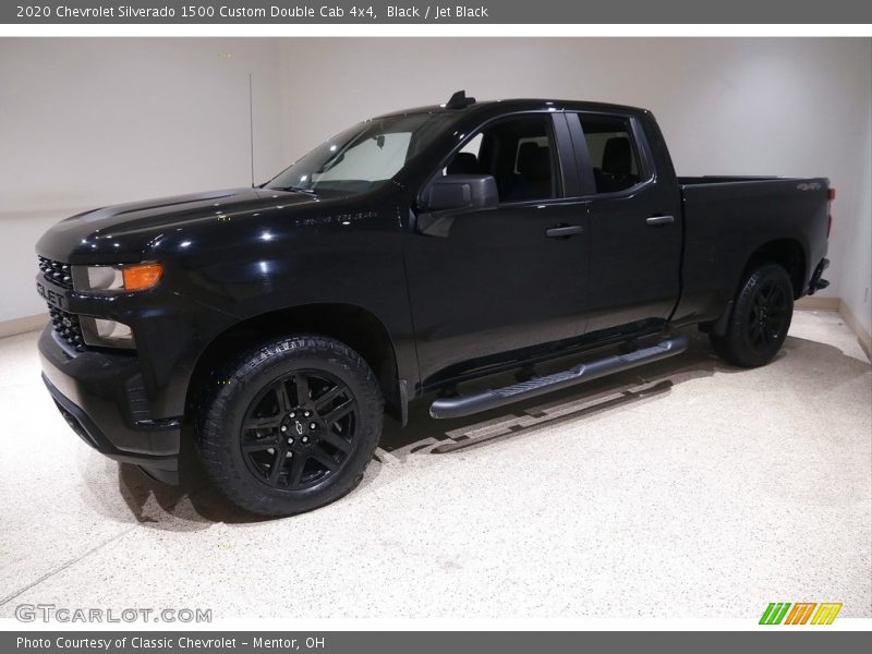 Black / Jet Black 2020 Chevrolet Silverado 1500 Custom Double Cab 4x4