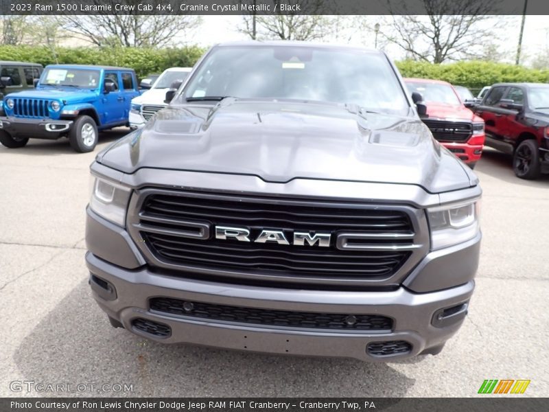 Granite Crystal Metallic / Black 2023 Ram 1500 Laramie Crew Cab 4x4