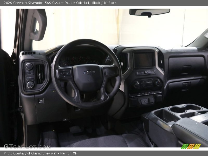 Black / Jet Black 2020 Chevrolet Silverado 1500 Custom Double Cab 4x4