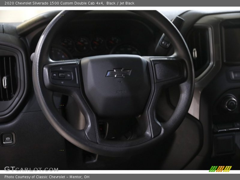 Black / Jet Black 2020 Chevrolet Silverado 1500 Custom Double Cab 4x4