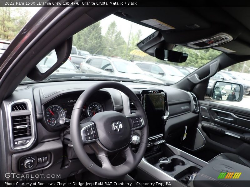 Granite Crystal Metallic / Black 2023 Ram 1500 Laramie Crew Cab 4x4