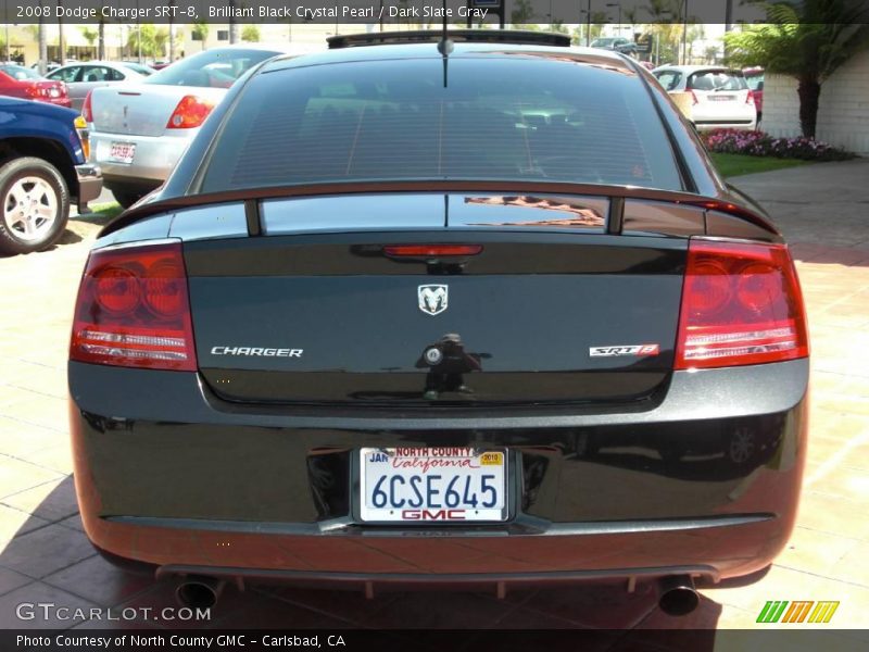 Brilliant Black Crystal Pearl / Dark Slate Gray 2008 Dodge Charger SRT-8