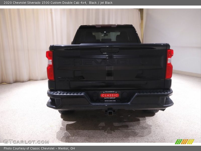 Black / Jet Black 2020 Chevrolet Silverado 1500 Custom Double Cab 4x4