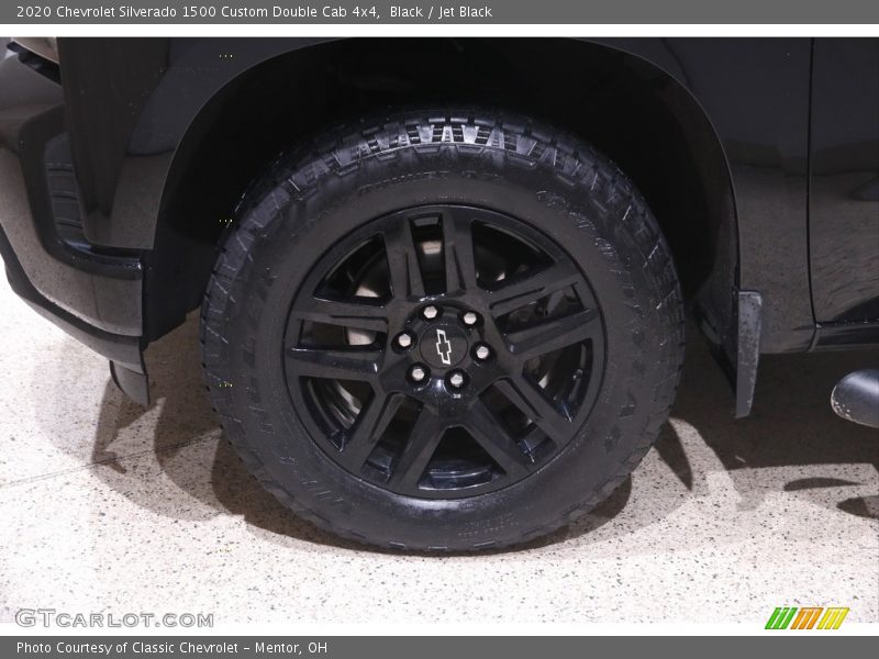 Black / Jet Black 2020 Chevrolet Silverado 1500 Custom Double Cab 4x4