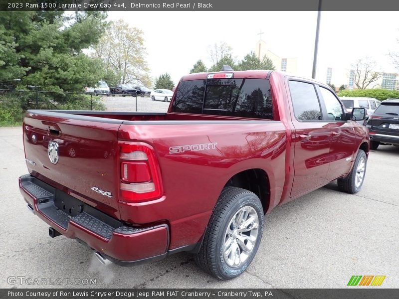 Delmonico Red Pearl / Black 2023 Ram 1500 Laramie Crew Cab 4x4