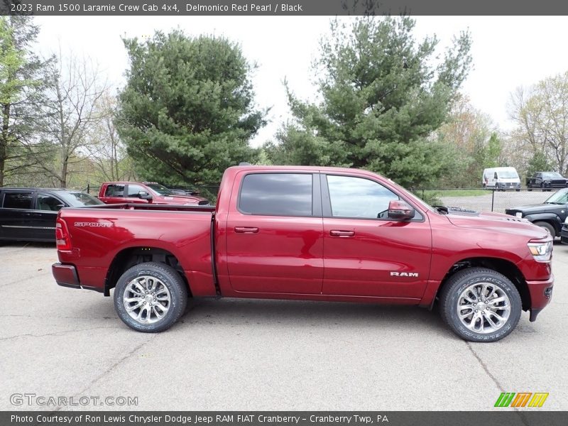 Delmonico Red Pearl / Black 2023 Ram 1500 Laramie Crew Cab 4x4