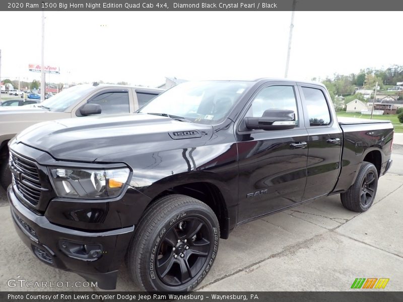 Diamond Black Crystal Pearl / Black 2020 Ram 1500 Big Horn Night Edition Quad Cab 4x4