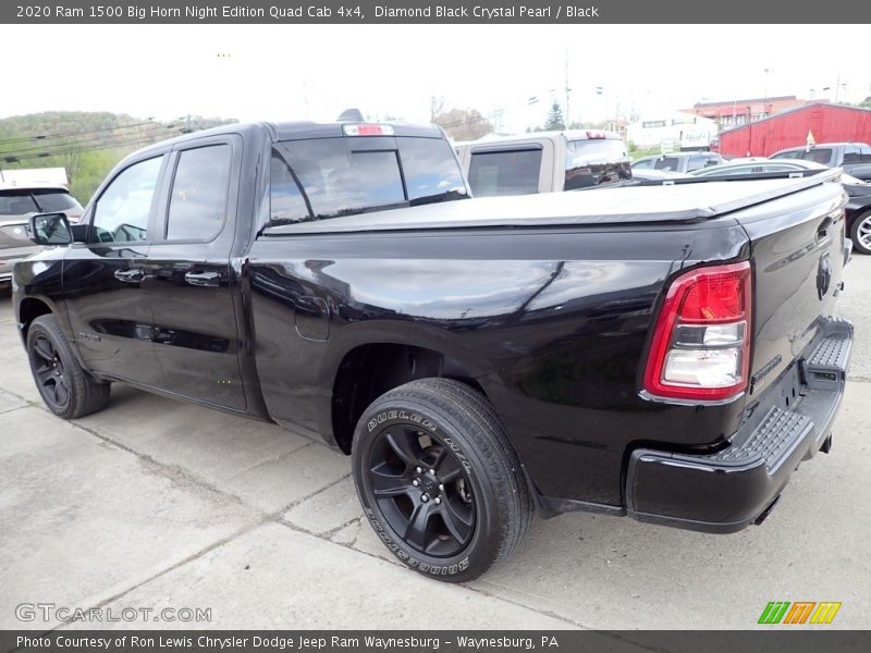 Diamond Black Crystal Pearl / Black 2020 Ram 1500 Big Horn Night Edition Quad Cab 4x4