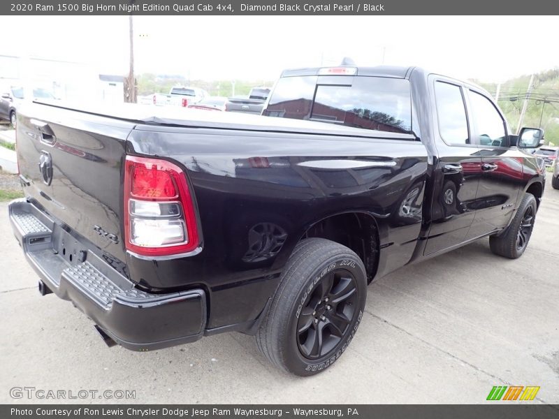 Diamond Black Crystal Pearl / Black 2020 Ram 1500 Big Horn Night Edition Quad Cab 4x4