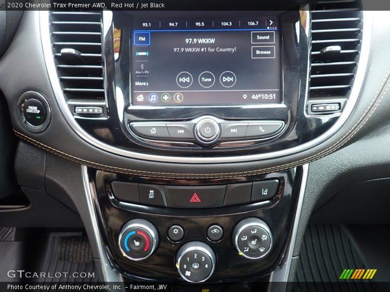 Controls of 2020 Trax Premier AWD