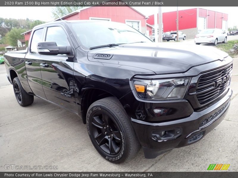 Diamond Black Crystal Pearl / Black 2020 Ram 1500 Big Horn Night Edition Quad Cab 4x4