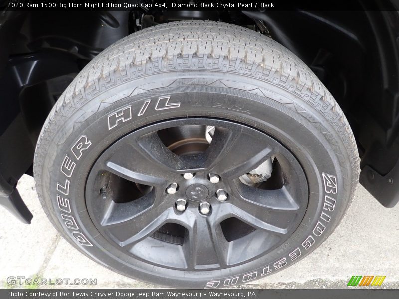 Diamond Black Crystal Pearl / Black 2020 Ram 1500 Big Horn Night Edition Quad Cab 4x4