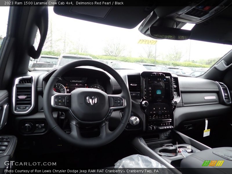 Delmonico Red Pearl / Black 2023 Ram 1500 Laramie Crew Cab 4x4
