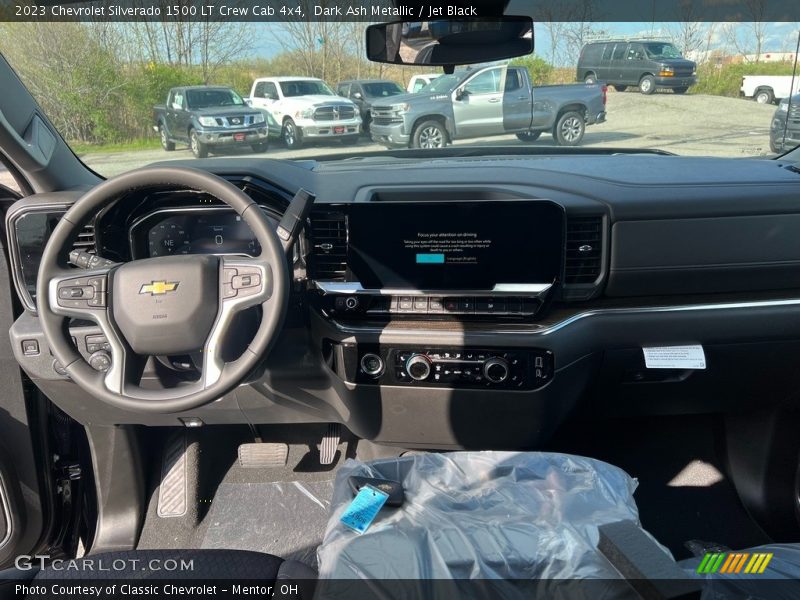 Dark Ash Metallic / Jet Black 2023 Chevrolet Silverado 1500 LT Crew Cab 4x4