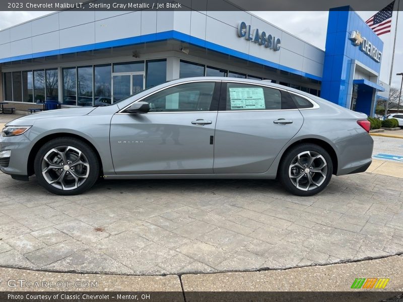 Sterling Gray Metallic / Jet Black 2023 Chevrolet Malibu LT