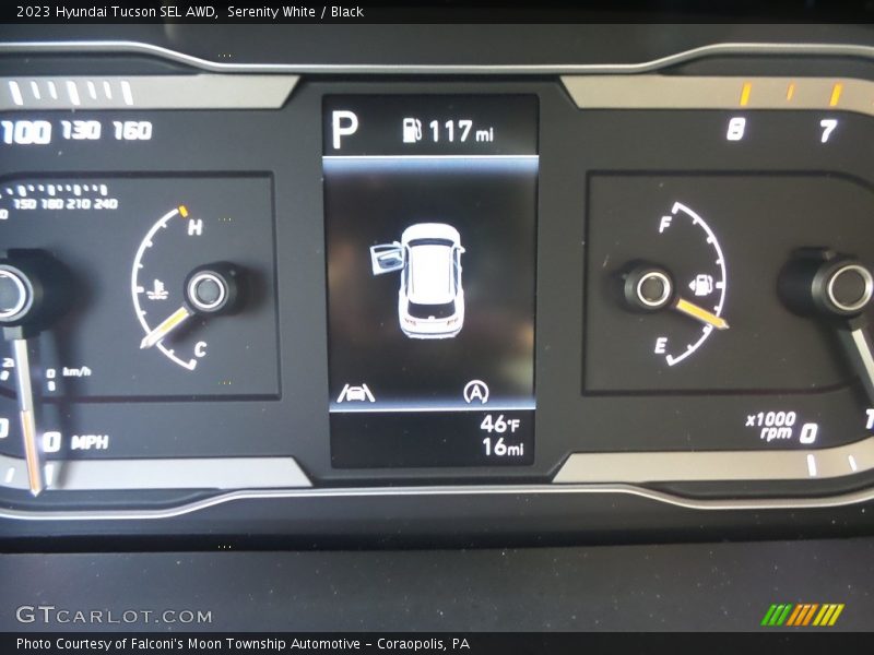 Serenity White / Black 2023 Hyundai Tucson SEL AWD