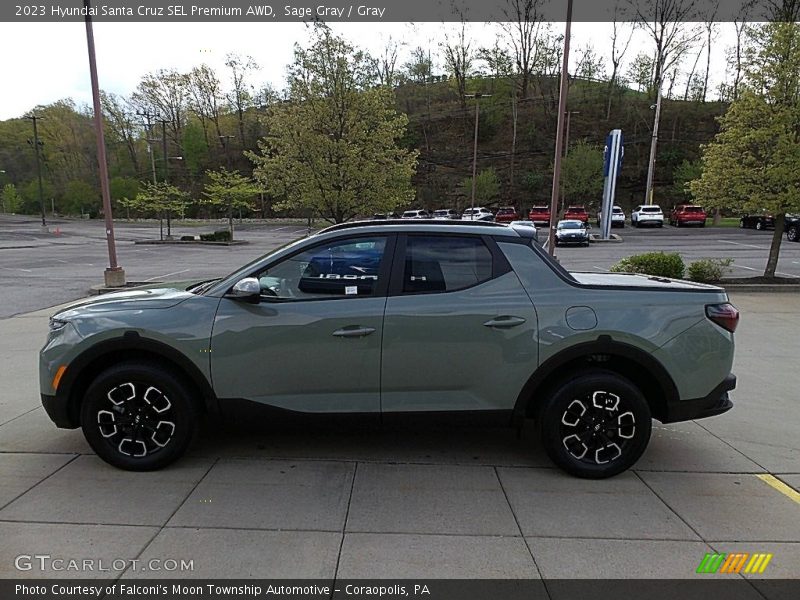 Sage Gray / Gray 2023 Hyundai Santa Cruz SEL Premium AWD