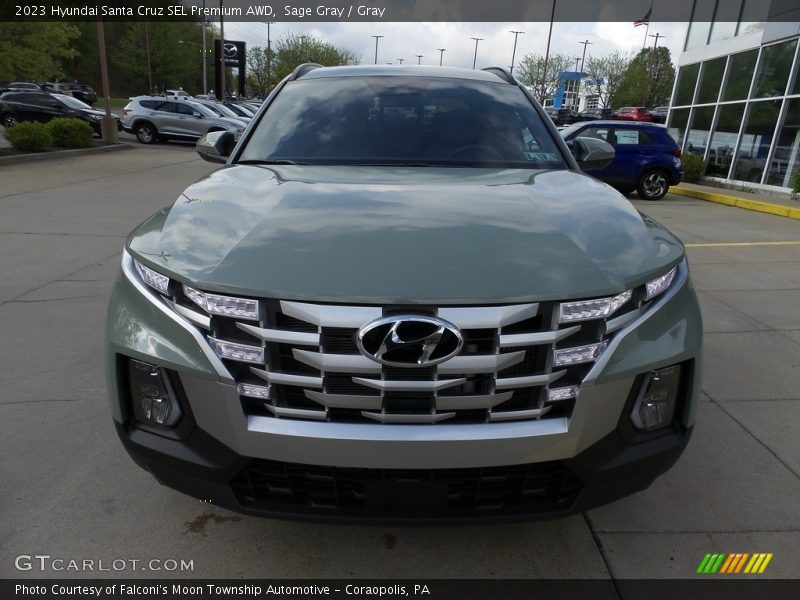 Sage Gray / Gray 2023 Hyundai Santa Cruz SEL Premium AWD