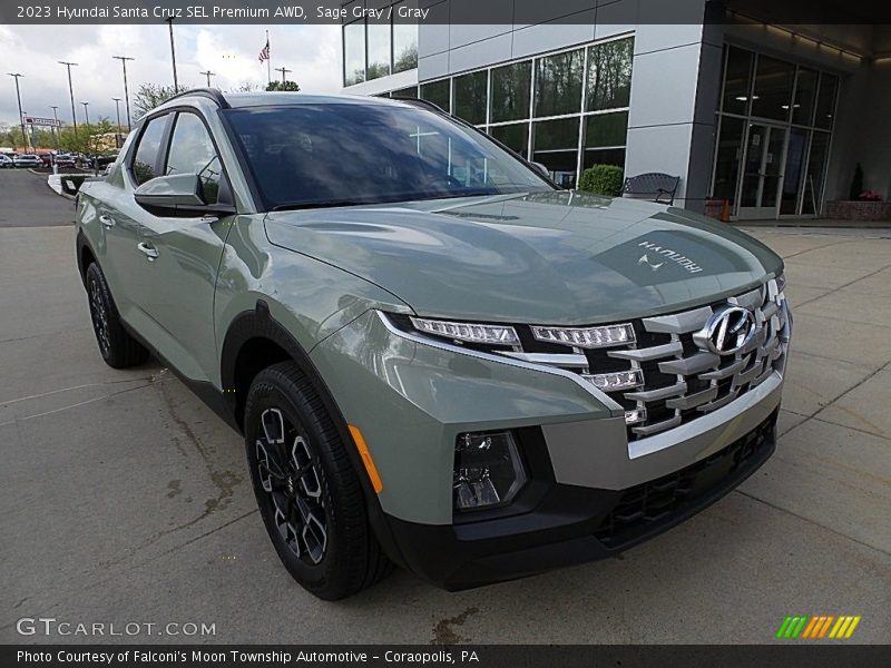 Sage Gray / Gray 2023 Hyundai Santa Cruz SEL Premium AWD