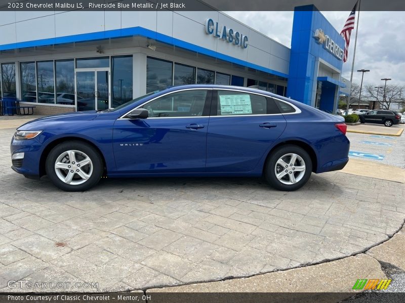 Riverside Blue Metallic / Jet Black 2023 Chevrolet Malibu LS