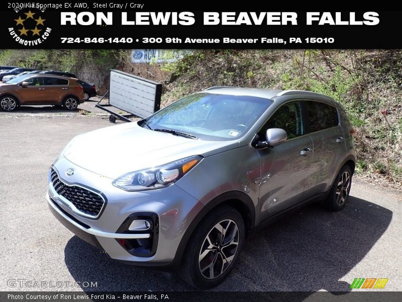 Steel Gray / Gray 2020 Kia Sportage EX AWD