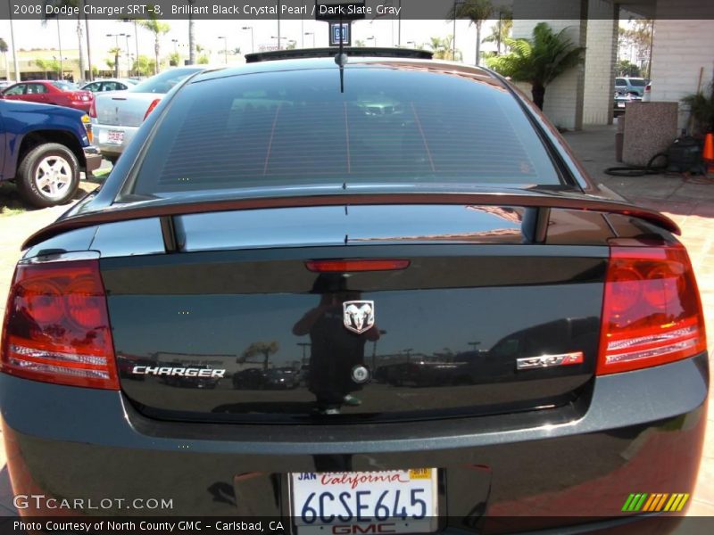 Brilliant Black Crystal Pearl / Dark Slate Gray 2008 Dodge Charger SRT-8