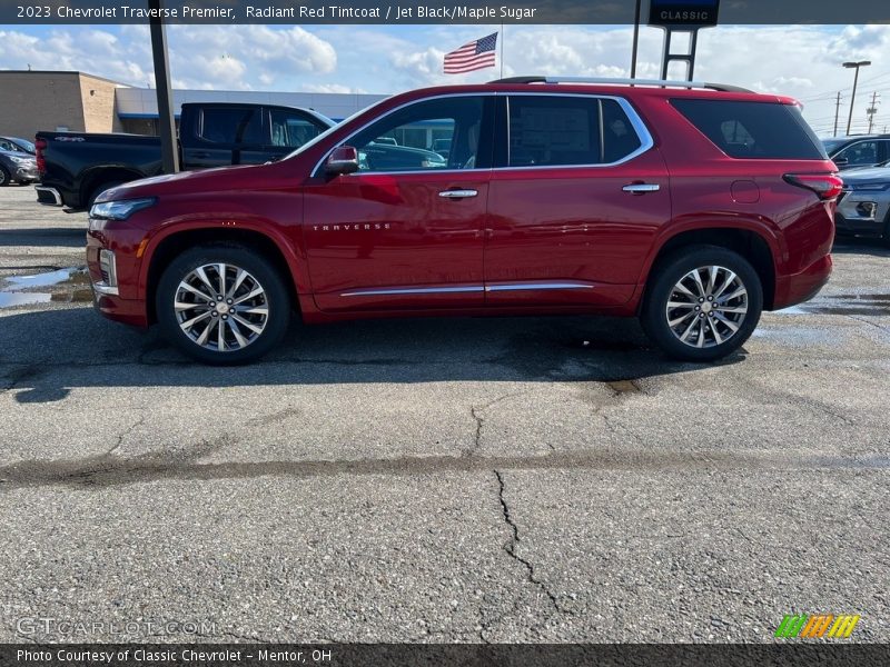 Radiant Red Tintcoat / Jet Black/Maple Sugar 2023 Chevrolet Traverse Premier