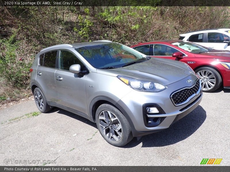 Steel Gray / Gray 2020 Kia Sportage EX AWD